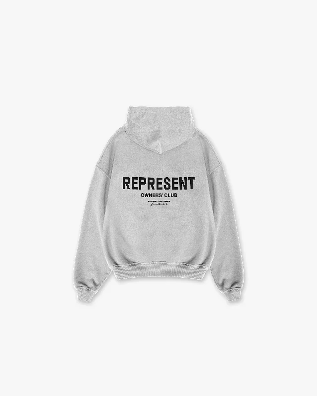 Represent Owners Club Zip Hoodie - Ash Grey