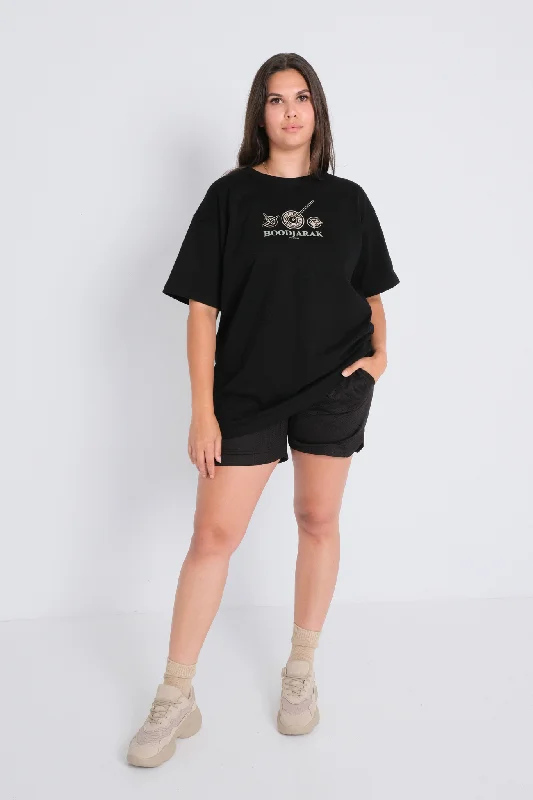 Rhythm Oversized Tee - Black