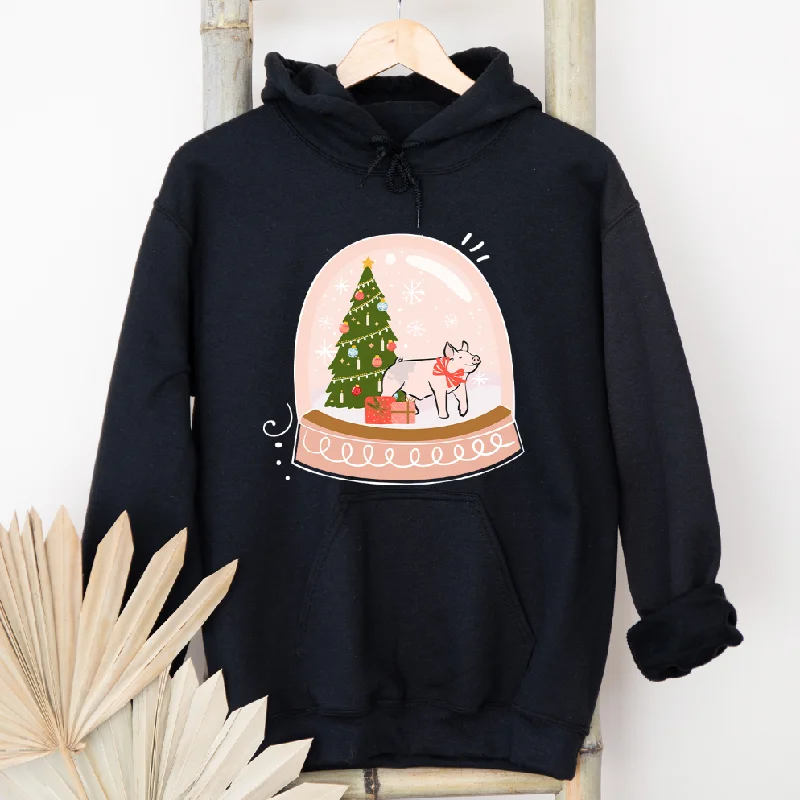 Snow Globe Pig Hoodie (S-3XL) Unisex - Multiple Colors!