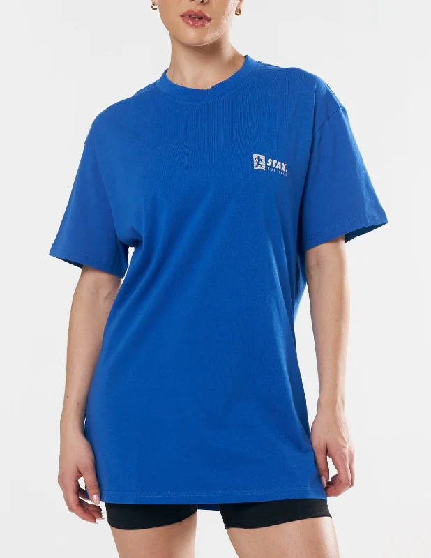 Run Club 2 Tee - Blue/Cream