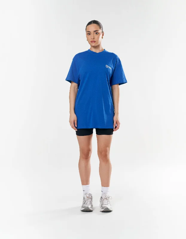 Run Club 2 Tee - Blue/Cream