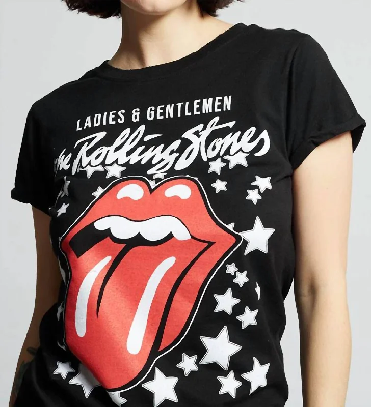 The Rolling Stones Stars Tee In Black/multi