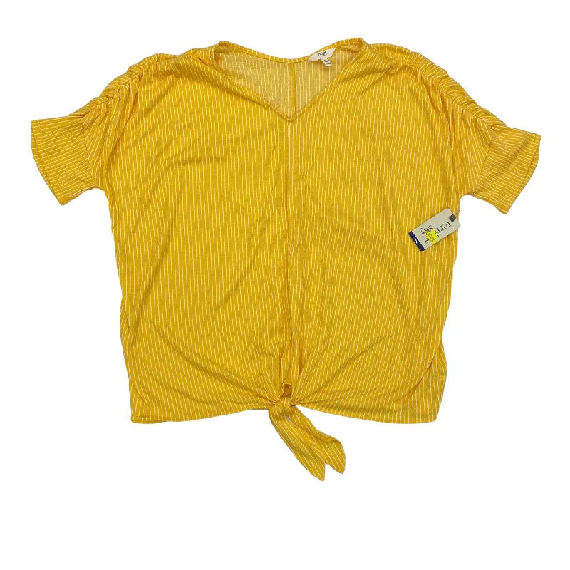 YELLOW TOP SS by TERRA & SKY Size:1X